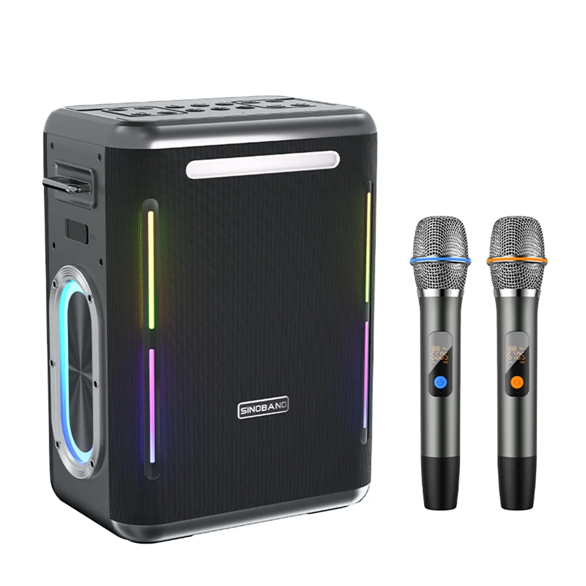 Xdobo sinoband 300W ngoài trời BT không thấm nước siêu nặng bass loa không dây xách tay Karaoke loa với Mic