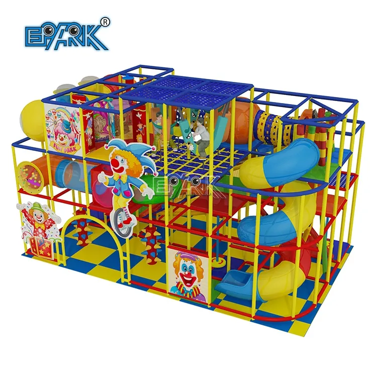 Parco divertimenti per bambini attrezzature per parchi giochi al coperto grande labirinto con giostre scorrevoli per parco giochi al coperto