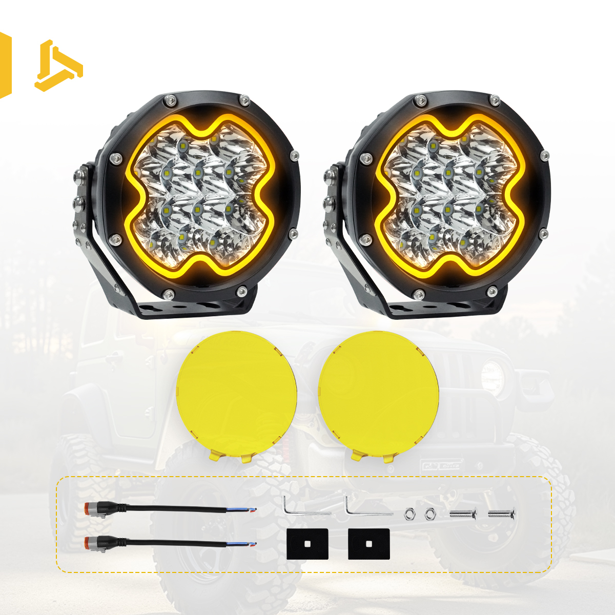 Light Kit ( Pair + Yellow Cover )