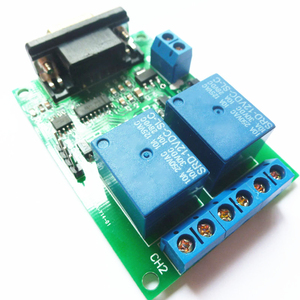 DC 5V 12V2チャンネルRS232シリアルポート制御リレースイッチボードSCMインターフェースPCリレーDB9モジュール - Product Image 4
