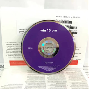 本物のWin 10 Pro Oem DVDフルパッケージ100% オンラインアクティベーション1セット = 5個多言語エンタープライズ版在庫あり - Product Image 1