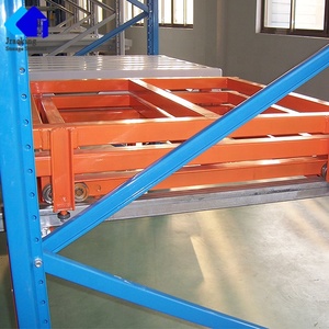 Jracking fabrika doğrudan satış özelleştirilmiş çelik geri itme raf paleti raf sistemi - Product Image 4