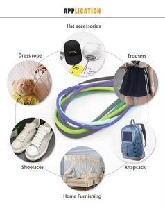 工厂针织空心绳6毫米扁绳pp绳连帽衫拉绳服装鞋带拉绳 - Product Image 6
