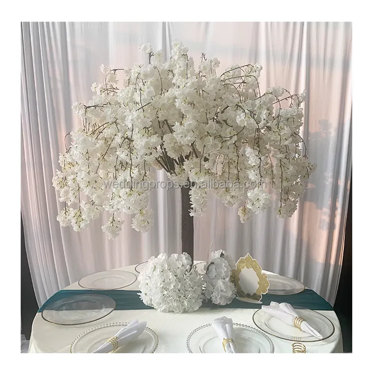 Fournisseur de mariage Vente en gros Arbre à fleurs de cerisier Arbre artificiel Décoration de mariage