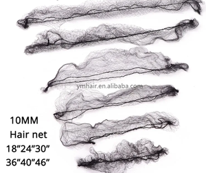 Reti per capelli elastiche invisibili, lunghe 36 "e corte 18", maglia morbida per una facile applicazione della parrucca. - Product Image 2