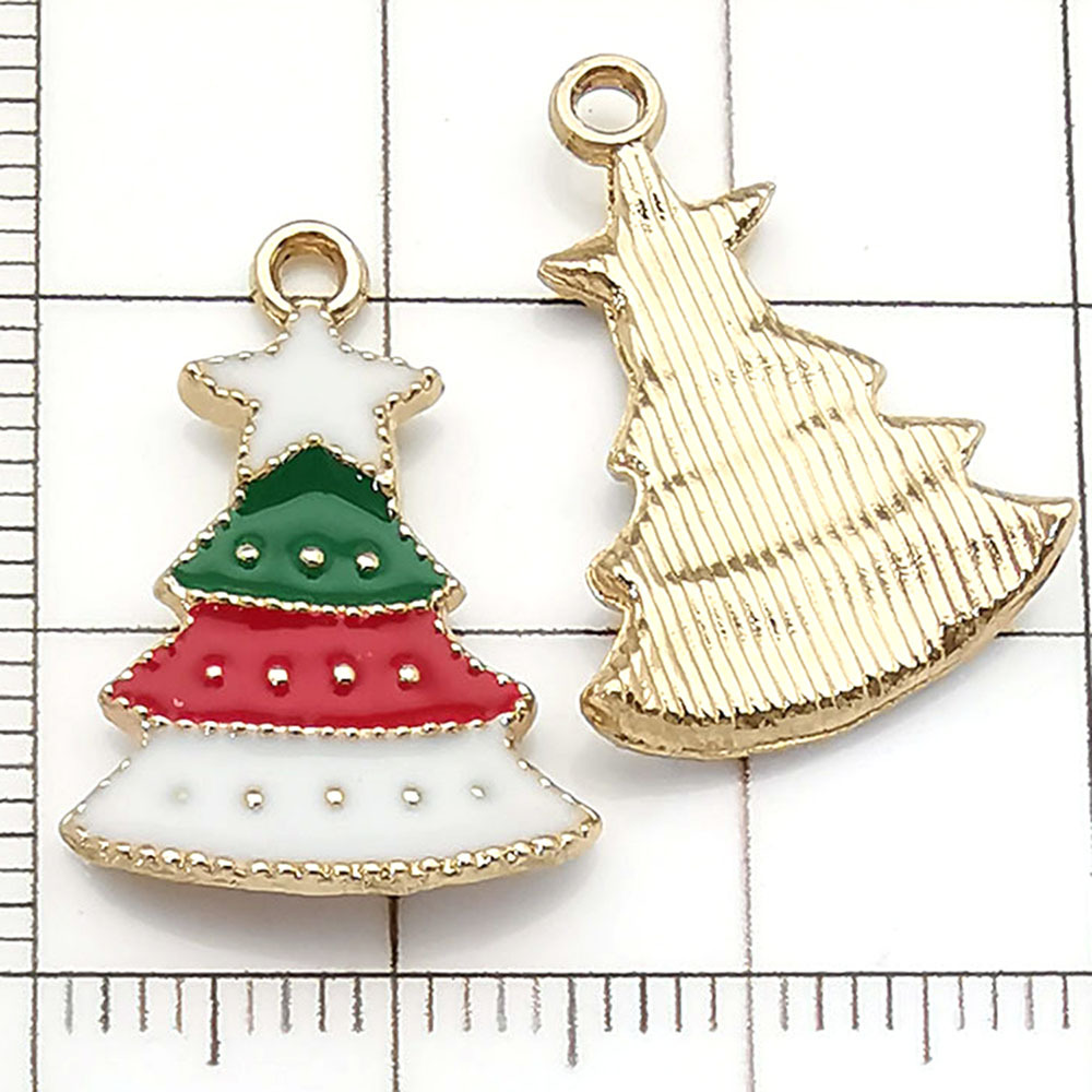 1 KC gold-dot Christmas tree - 1g - 15*21mm - 12541