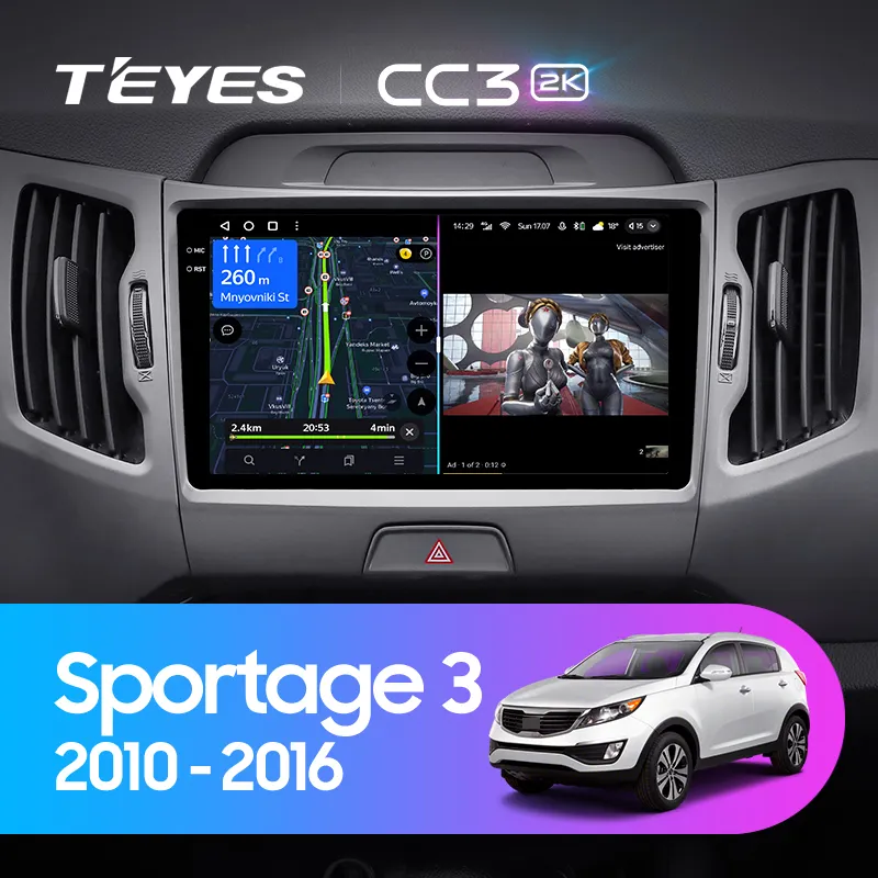 TEYES CC3L CC3 2K For Kia Sportage 3 SL 2010 - 2016 Car Radio Multimedia Video Player Navigation stereo GPS Android 10 No 2din