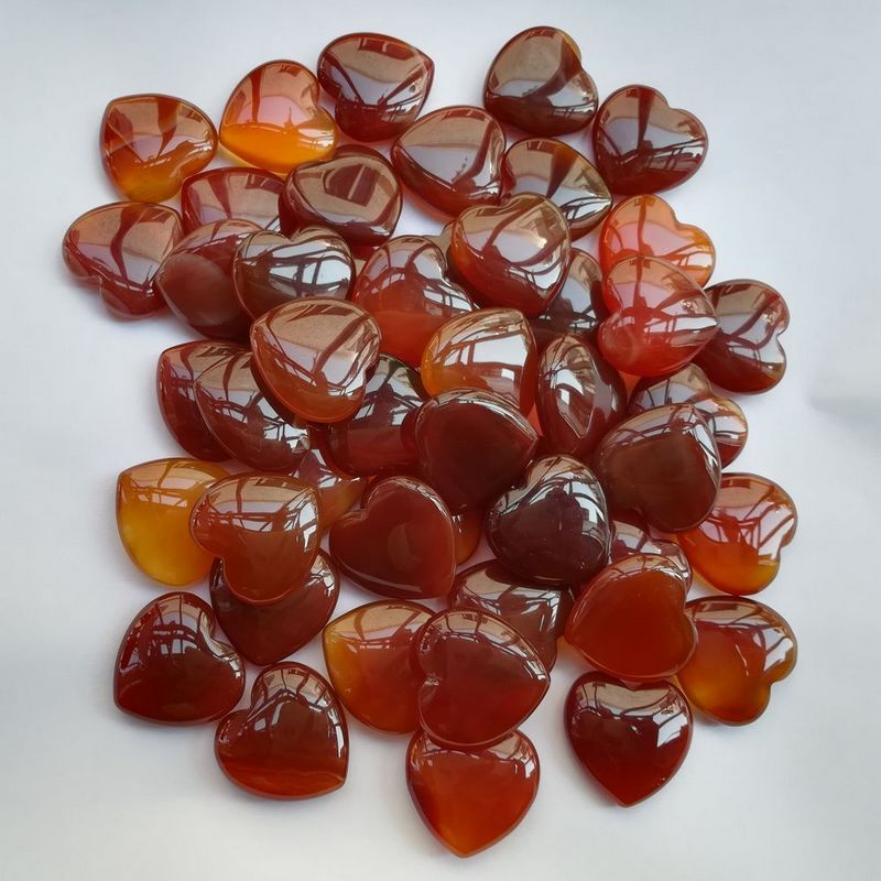 carnelian 2.5*2.5*0.8cm