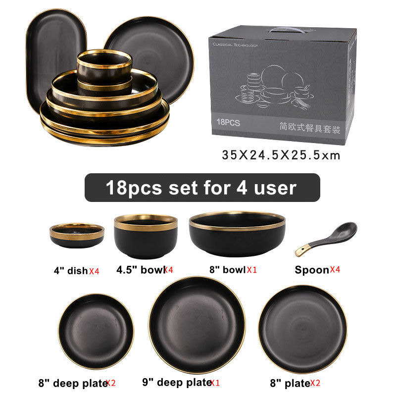 18pcs ensemble-noir