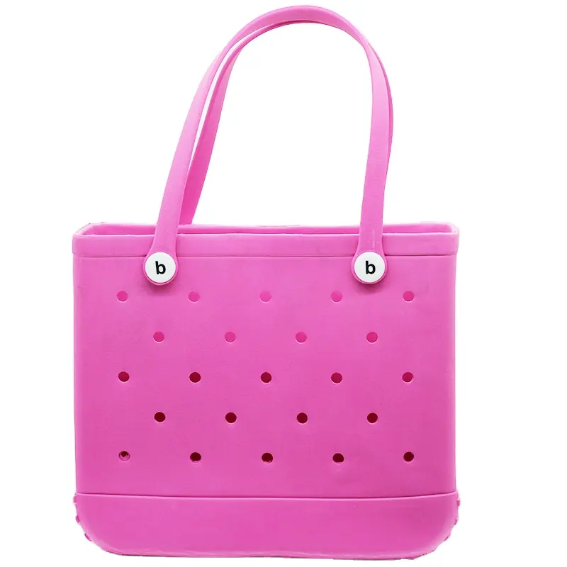 2023 nuove donne borsa da spiaggia EVA borsa a mano cestino grande Tote Eva borse in Silicone Totes Beach Bogges Bag