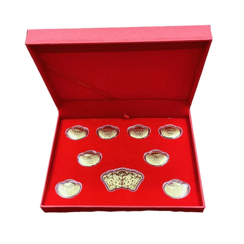 Lingotti in oro 24K puro 999 di moda di lusso lingotti da sposa matrimonio porta gioielli