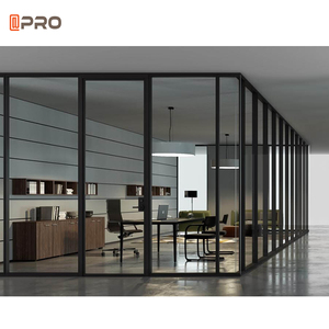 Divisor de oficina modular de alta calidad, Partición de oficina de vidrio, sistema de pared de separación - Product Image 3