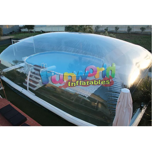 Blow up tenda gigante ao ar livre cúpula caixas tampa adulto slides piscina inflável inflat