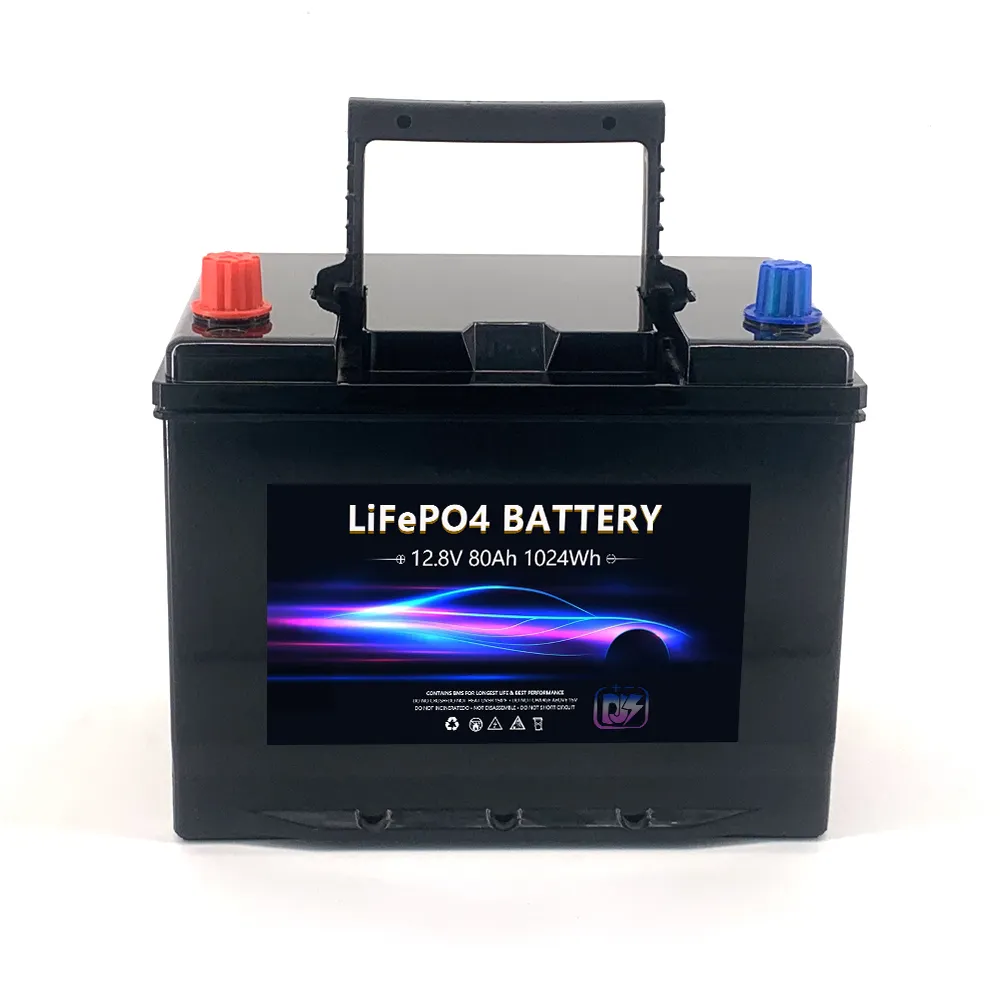 Ns70 12V 80AH Autos tart batterie 80 D26L/R LiFePO4 Autobatterien für Autos HONDA Schwarz Toyota Camry Civic OEM Kurbel verstärker