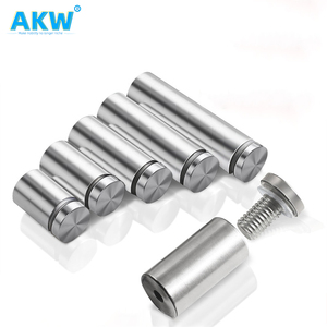 AKW Modern Cheap Sign Gallery <strong>Rail</strong> Acrylic Stainless Steel Solid or <strong>Hollow</strong> 12 16 19 25 30mm Standoffs