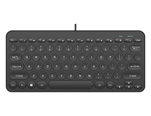 Venta de teclado de tecla redonda Teclado de computadora con cable Teclado redondeado