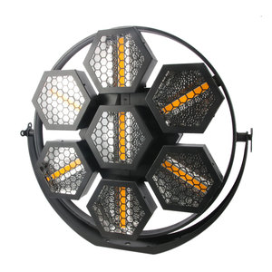 Pixel Stage Light RGB Control New Halogen SMD5050 DMX Hexagonal Big Retro <strong>LED</strong> 7X60W Bar Club Party 7*60W Rgb+warm White 85 - Product Image 1