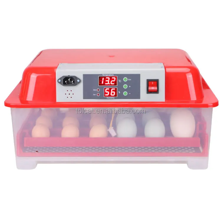 Incubadora de ovos para incubadora, chocadeira de ovos de galinha tolcat, luz led de alta qualidade, totalmente automática, bandeja para ovos