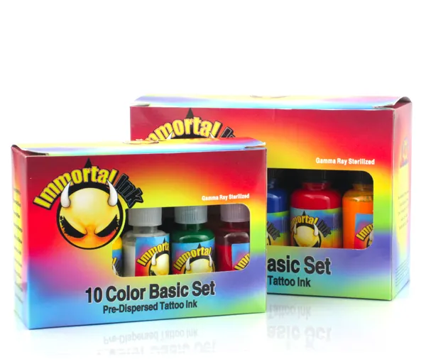 Bán buôn 10 Colors Tattoo Ink Set trang điểm vĩnh viễn Pigment bất tử Tattoo Ink