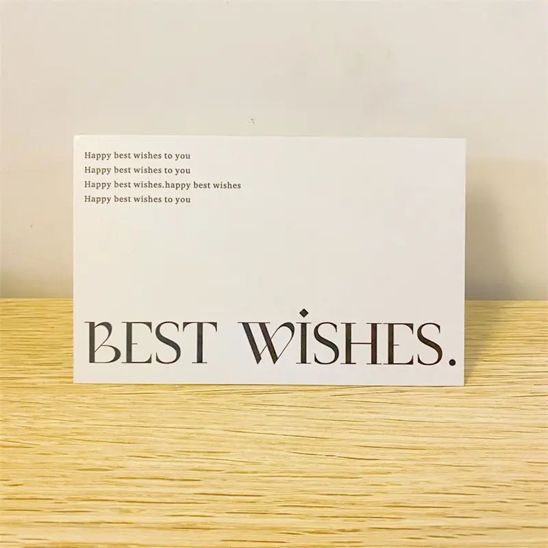 بطاقة شكر كلاسيكية مخصصة للزفاف مصنوعة من ورق كرافت مكتوب عليها Thank You Card مناسب لدعوات حفلات الزفاف