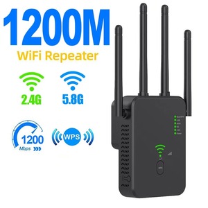 1200Mbps Dual-band 5G 2.4G Wireless WiFi ripetitore di rete domestica funzione Firewall segnale Booster Range Extender Router - Product Image 2