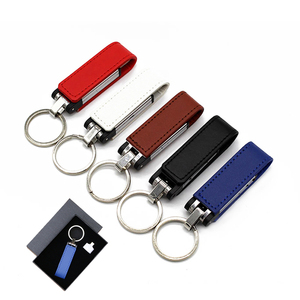 Memoria USB 2,0 de cuero personalizada de gama alta con logotipo personalizado 3.0USB Memory Stick para Pendrive promocional con llavero de regalo - Product Image 1