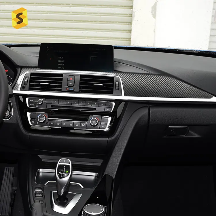 Shasha Carbon 3 Series 4 Series Carbon Fiber Car Interior Accessories F30 F31 F34 F32 F33 F36 For BMW Instrument Panel