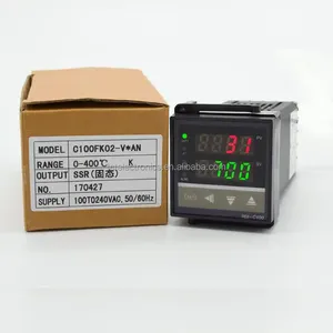 REX-C100组数字PID温度控制器恒温器与固态继电器40A SSR + K热电偶探头REX-C100一起使用 - Product Image 4