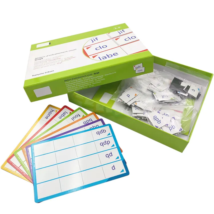 Flashcards personalizados Impressão em papel de arte Impressão offset Flashcards Cartões