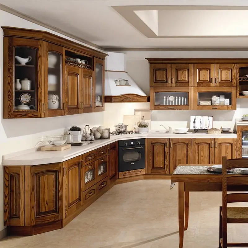 Stile classico di legno da cucina/soggiorno//soggiorno mobili camera da letto set in legno di ciliegio mobili da cucina