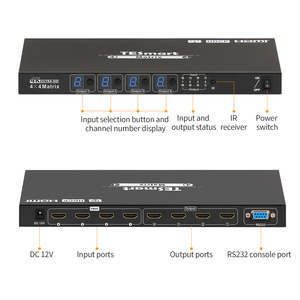 TESmart-entrada 4 salidas 4 HDMI Splitter Matrix Quad Multi-viewer HDCP 1,4 4K30Hz HDMI Matrix