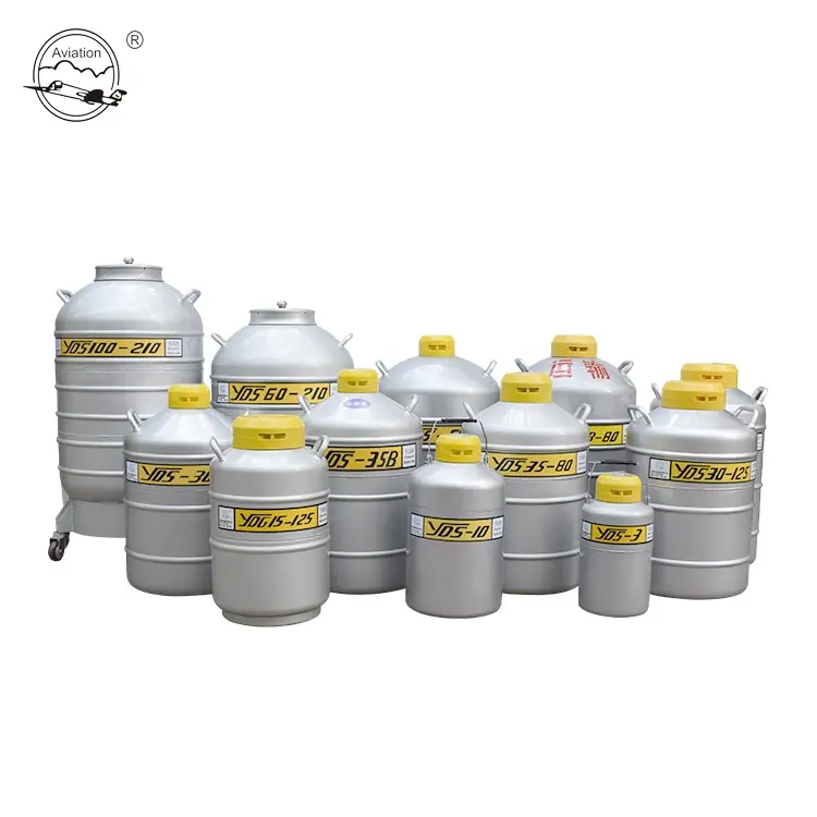 ISO Certified Cryo Can Liquid Nitrogen Dewar Container for Artificial Insemination Chemical Storage Equipment