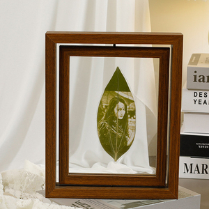 Laser lá khắc gỗ xoay khung ảnh Acrylic hình ảnh khung ảnh cho lá ảnh - Product Image 3