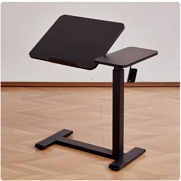 Starlight black-pneumatic height adjustable desk