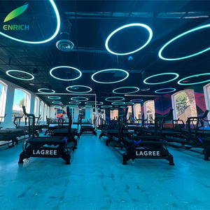 RGB DMX Control Aluminium LED Ring Pendel leuchte Einfache LED Profil Rund leuchte für Büro, Hotel, Geschäft - Product Image 4