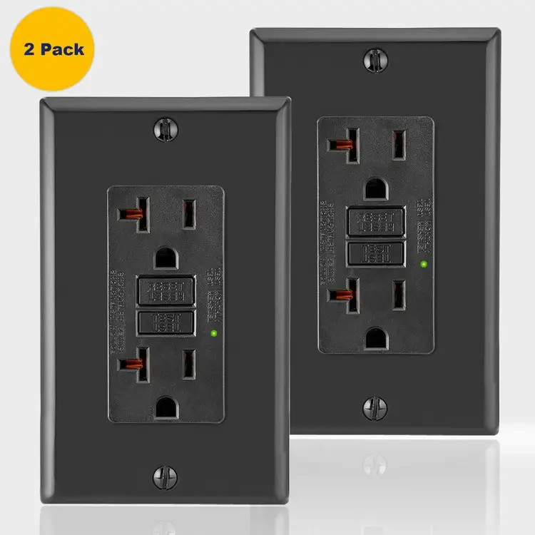 Fahint GF20 Wholesale 20a 125v gfci outlet for electrical wall universal toma corrientes doble gfi wall sockets outlet