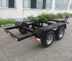 定制小型汽车拖车2轴4轮拖车，用于发电机运输 - Product Image 2