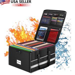 YHX hộp lưu trữ tập tin công suất lớn đa chức năng chống cháy hộp đóng mở có thể khóa tập tin tổ chức với dải phản quang - Product Image 1