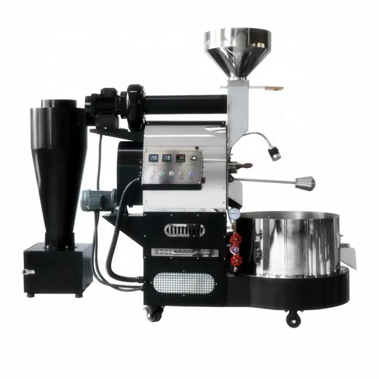 DONGYI-tostador de granos de café Industrial, Máquina Eléctrica de acero inoxidable de 6kg, Gas comercial, CRM8096