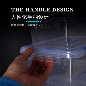 Caja de almacenamiento transparente de plástico PP con hebilla nueva Contenedor de refrigerador rectangular de mantenimiento fresco Contenedor de alimentos para microondas - Product Image 4
