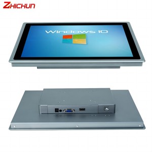 Pantalla industrial Monitor IP65 Táctil capacitivo Entrada HDMI VGA DVI IPS Pantalla LCD Serie comercial Aplicación de escritorio HDR DC