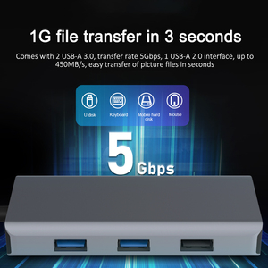 8 In 1 Multifunction Adapter Type-c to HDTV 4K with USB3.0 Ethernet PD Charging TF/SD slot <strong>audio</strong>/mic usb type c hub - Product Image 4