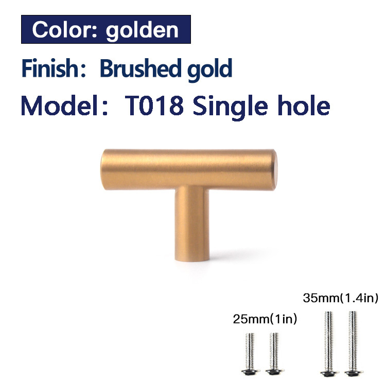 T018 Bouton Or Brossé