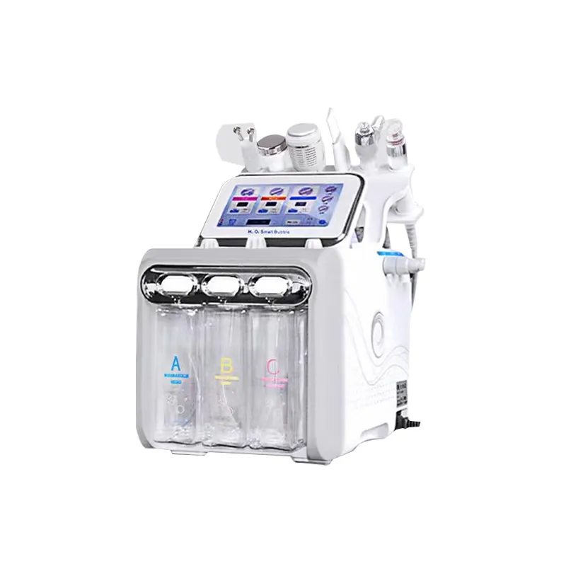 6 In 1 Oxygen Jet Facial High Pressure 2023 face treat hydra peel skin facial machine at home