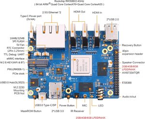 AIsmartlink LPDDR4/4x Rock-Chip RK3588 8-Kern-64-Bit-Einzelplatinencomputer mit eMMC Orange Pi 5 Plus 8GB Beyound Raspberry Pi - Product Image 5