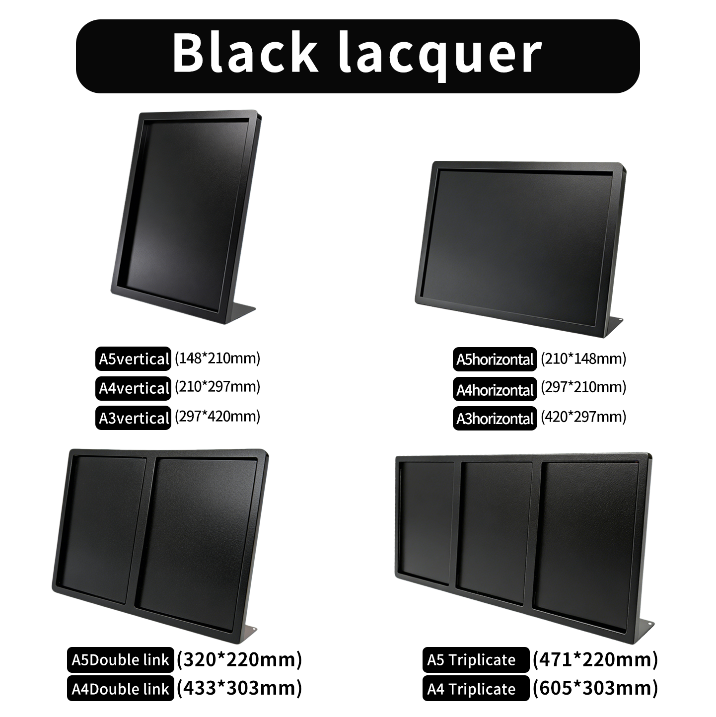 (L-SHAPED UPGRADE)Black lacquer