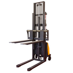 Apilador de paletas de plataforma de carga lateral todo terreno barato con altura de elevación de 3500Mm 1T 1,5 T apilador semieléctrico - Product Image 2