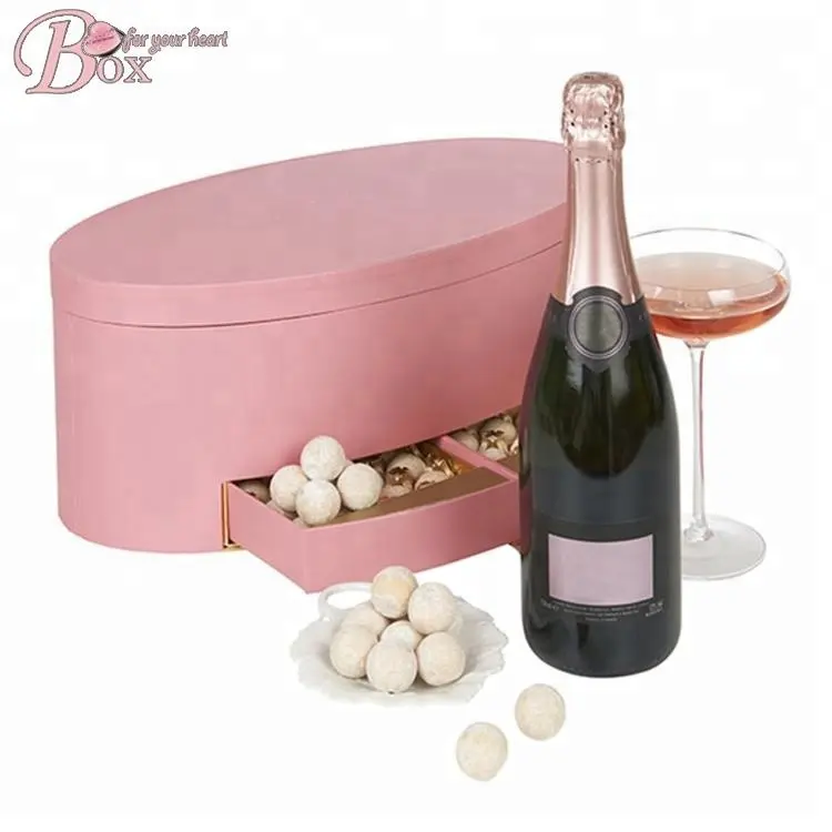 China Supplier Champagne Glass Box Luxury Custom Design Chocolate Gift packaging wine Box