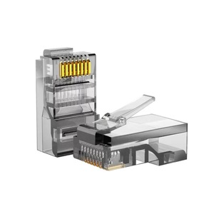 不同颜色RJ45连接器以太网非屏蔽屏蔽Cat5e Cat6 Cat6A Cat7 8p8c梯形插孔网络模块模块插头 - Product Image 5
