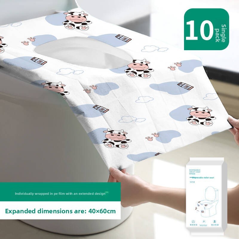 Vaches mignonnes imprimées blanches 40*60 cm (10 pièces/sac)